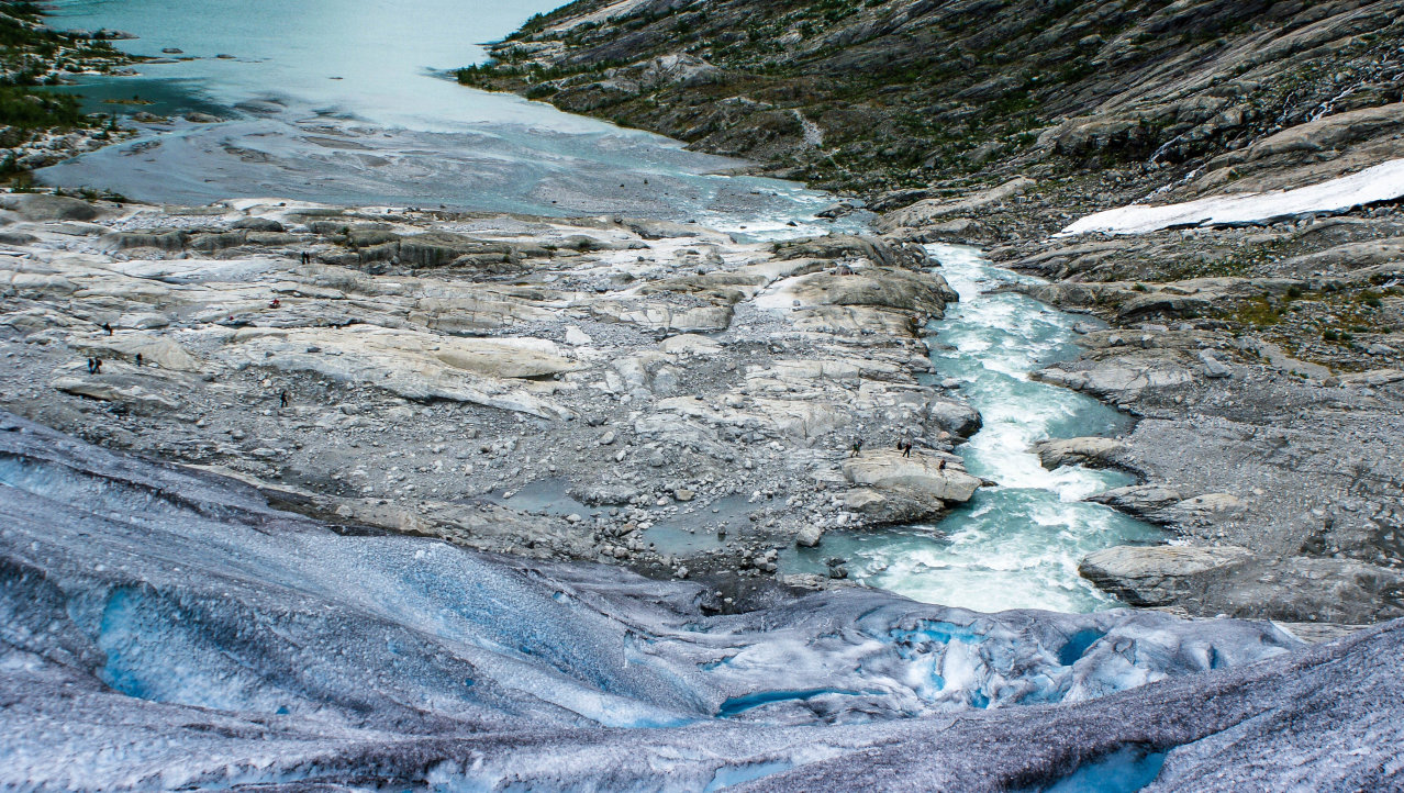Smeltende gletsjer