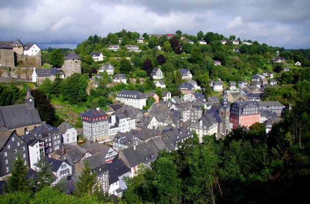 Monschau in vogelvlucht