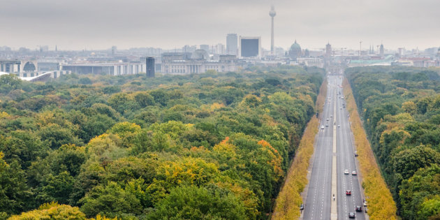 Herfstig Berlijn van boven