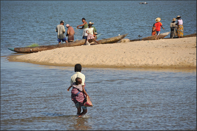 Bedrijvig strand