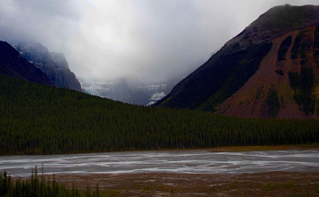 Mist op Icefields Parkway