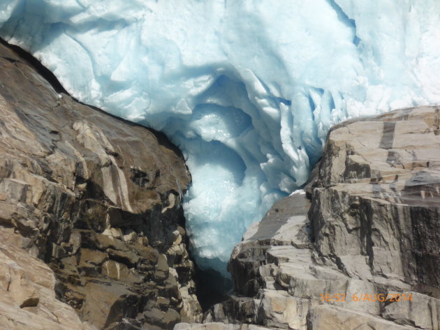 Detail van een gletscher