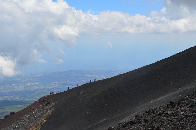 Prachtig uitzicht vanaf de Etna