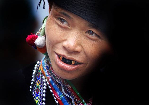 Zwarte schoonheid bij de Hmong