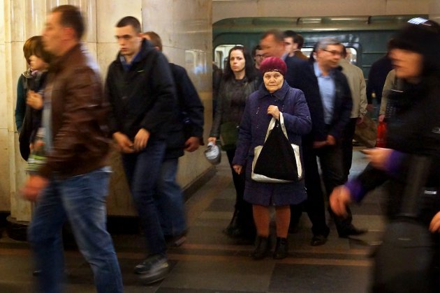 'Opzij, opzij, maak plaats' ....... de metro van Moskou