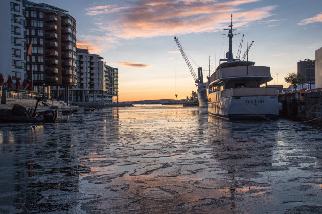 Aker Brygge, gezellige wijk in Oslo