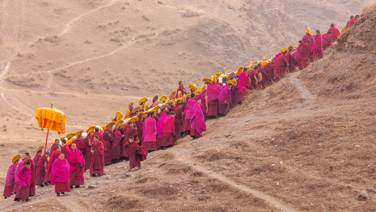 Monniken in Xiahe