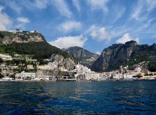 Zicht op Amalfi