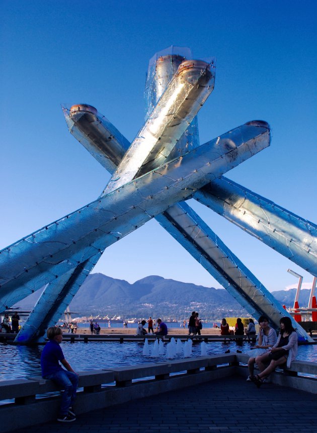 De Olympische vlam in Vancouver