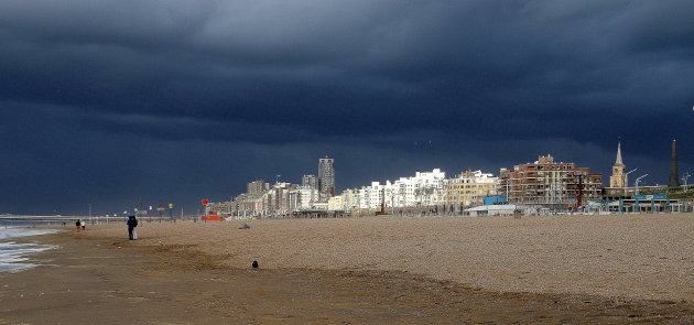 Scheveningen onder de wolken