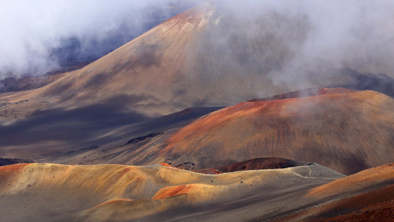 Wandelen door de Haleakala vulkaankrater