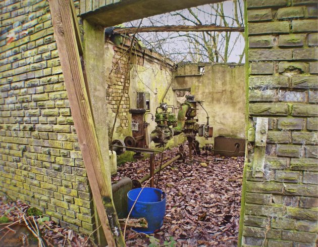 Machinekamer oude steenfabriek