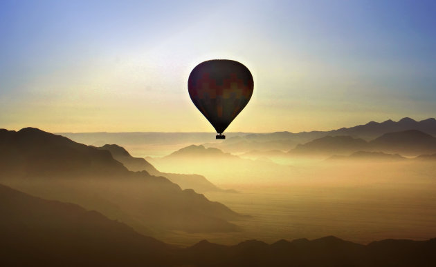 Ballonvaart over de Namib