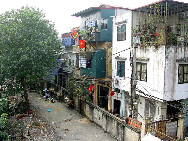 wonen langs de Rode Rivier