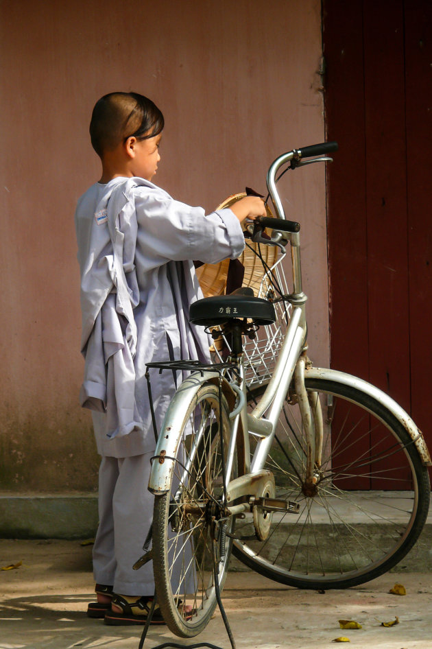 Iedereen pakt de fiets in Vietnam.