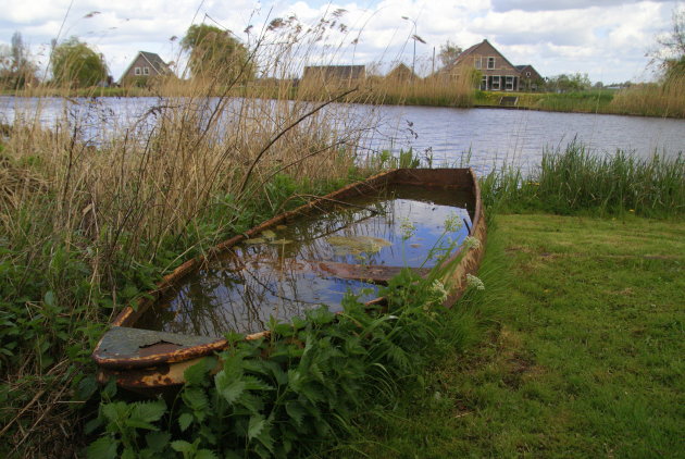 wandelen door het groene landschap