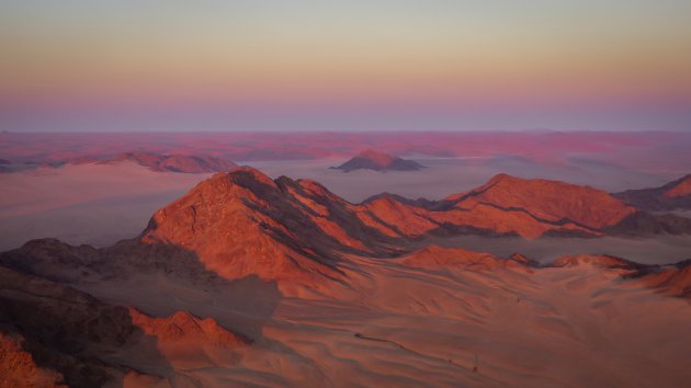 Zonsopgang in Namib Naukluft NP