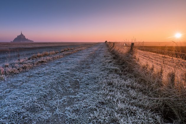 A december morning sunrise @ Mont Saint Michel