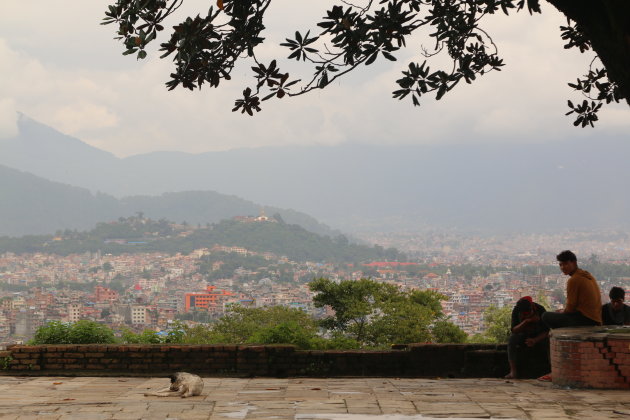 Uitzicht vanuit Kirtipur