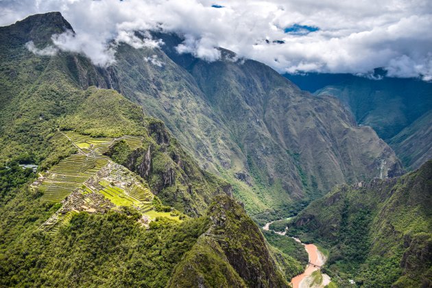 Machu Picchu vanuit een andere hoek: vanaf Huayna Picchu.