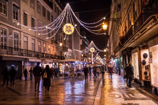 Verrassende kerstsfeer in Lissabon