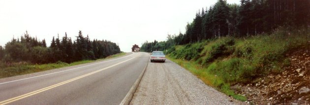 1990 New Brunswick: bijzonder transport = een heel huis.