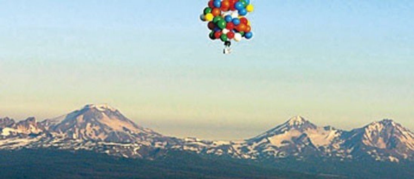 Man vliegt met ballonnen image
