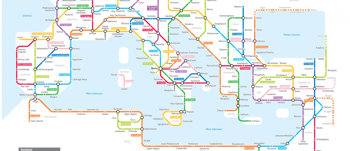 Lachen! Zo ziet het Romeinse rijk eruit als metrokaart image