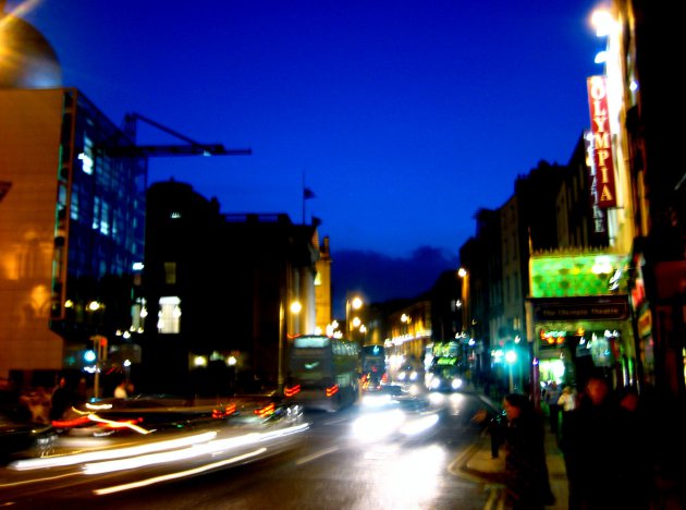 Night traffic Dublin