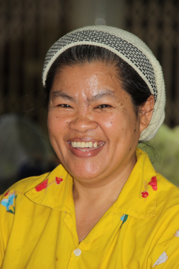 2008 Bangkok: vleesvrouwtje op de markt