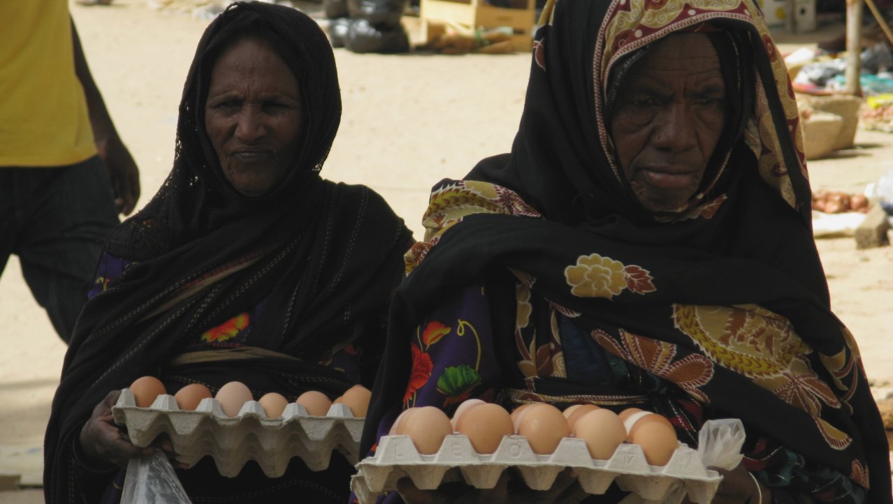 Marktvrouwen in Murzuq.