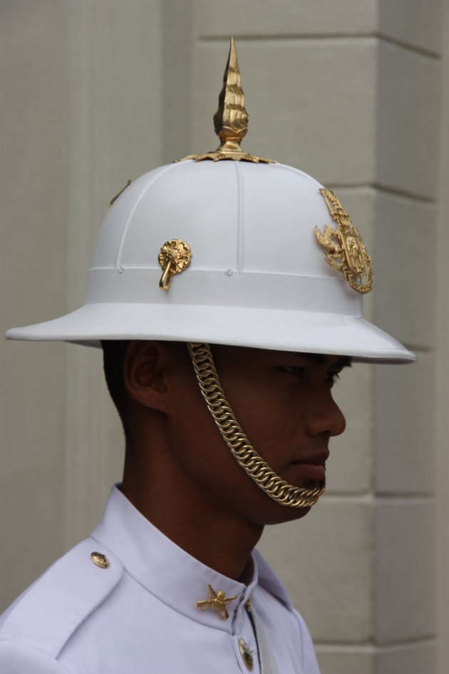 2008: Bangkok: Grand Palace en bewaking.