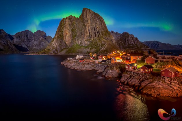 Noorderlicht over Lofoten