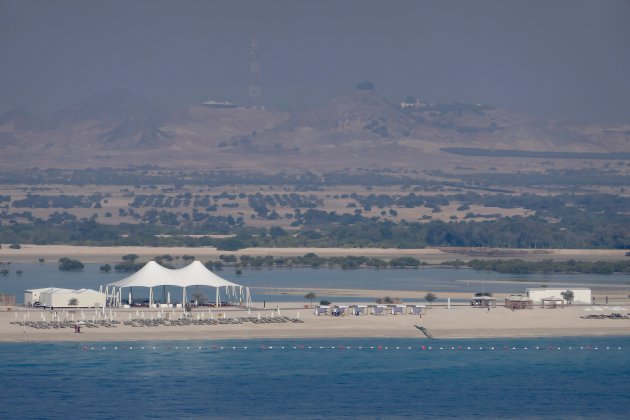 Een dagje strand op Sir Bani Yas eiland