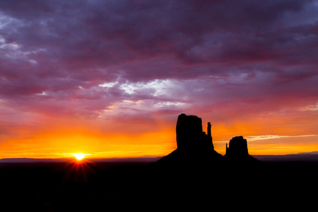 Zonsopkomst Monument Valley