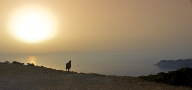 Genieten van de zonsondergang