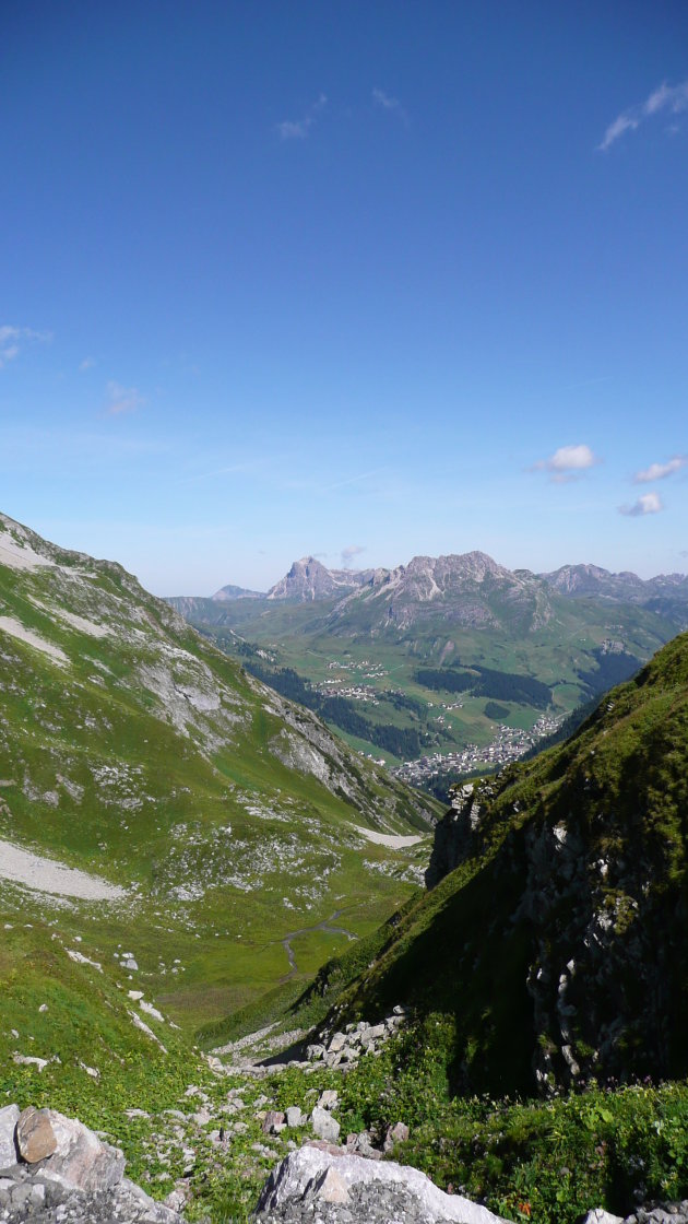 Uitzicht op Lech