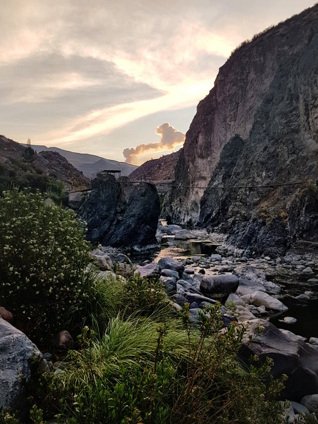 De warmwaterbronnen van Colca Canyon