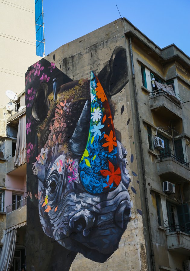 Stunning street art in Beirut