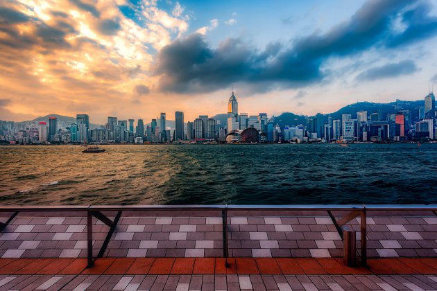 Skyline van Hong Kong