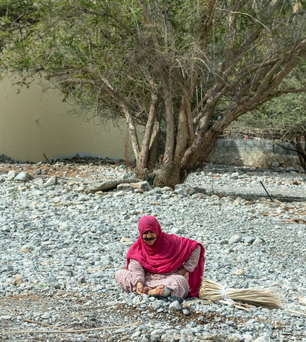 Traditioneel gekleed in Oman