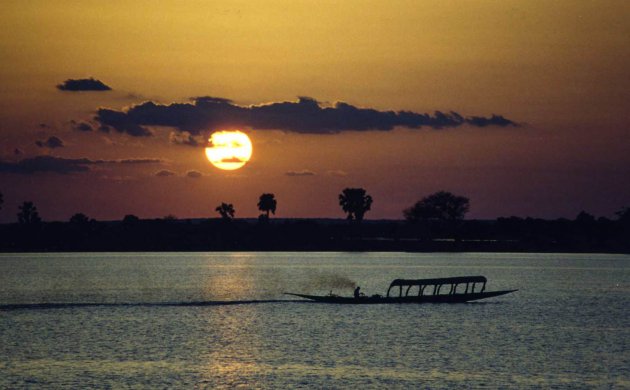 Pirogue op de Niger