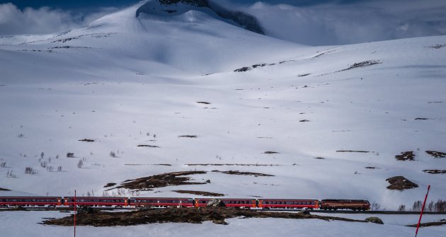 Met de trein door Noorwegen...