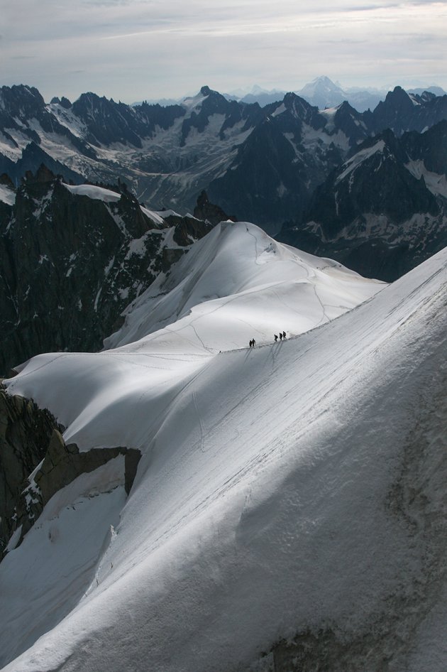 Vertrekpunt bergbeklimmers