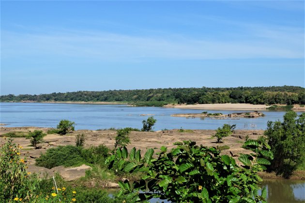 Rotsen in de Mekong