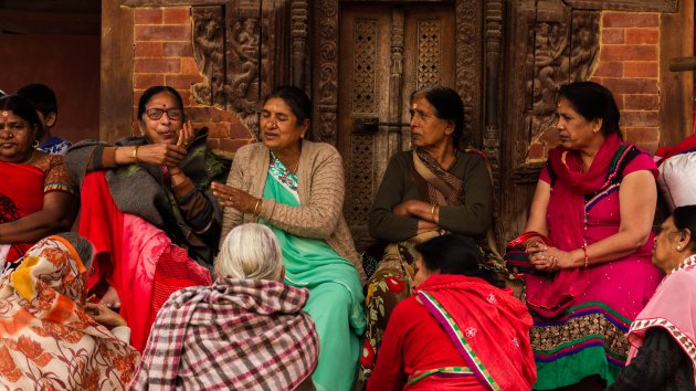 portret nepalese vrouwen