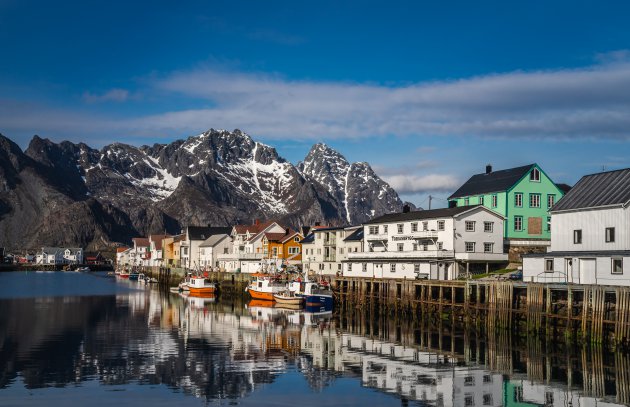 Mooi weer in Henningsvaer