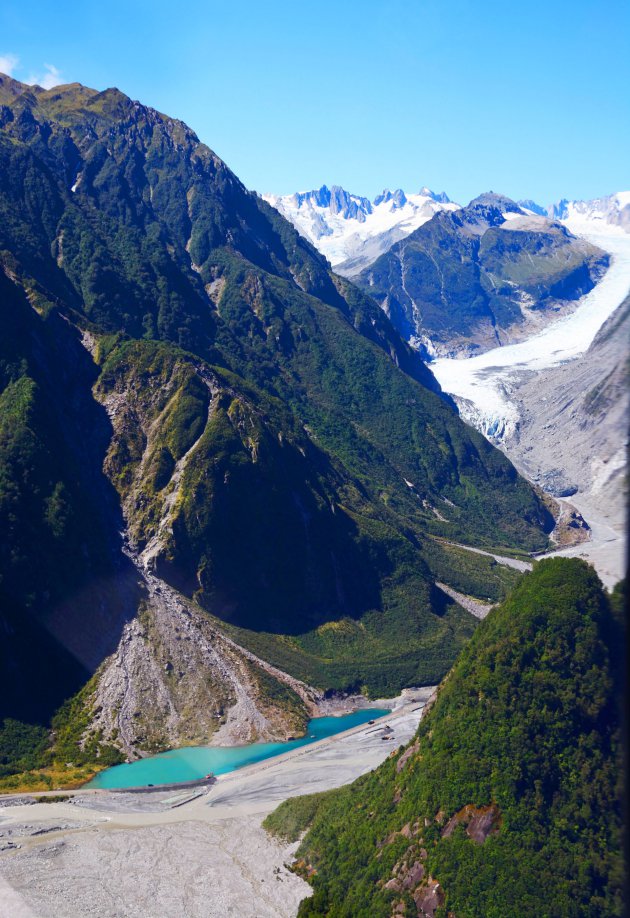 Fox Glacier vanuit de heli