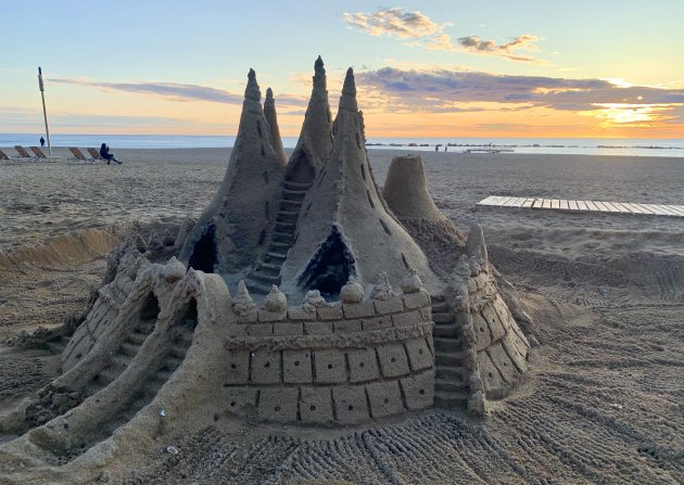 Sagrada Familia in zand