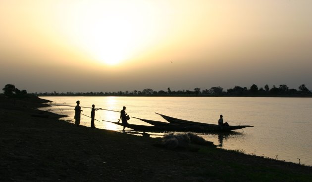 ochtend langs de Niger